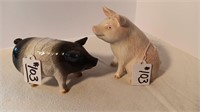 Hand Crafted China Pig Salt and Pepper Shaker Set!