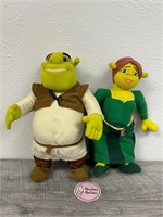 Talking Shrek and Non-Talking Fiona