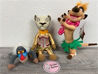 Disney Lion King Plushes - Rafiki, Nala & Timon