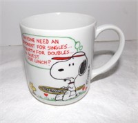 Vintage Peanuts, Snoopy Mug, Tennis