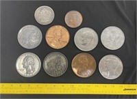 Group of Vintage Coin Coasters