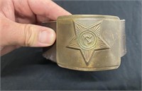 Vintage Shriner Masonic Belt and Buckle