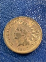 1907 Indian head penny