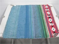 28"x 29" Hand Woven Navajo Saddle Blanket