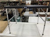 Portable grill table 36x24x27