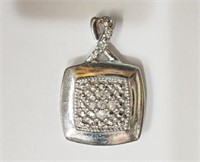 Sterling Silver Diamond(0.10ct)Pendant