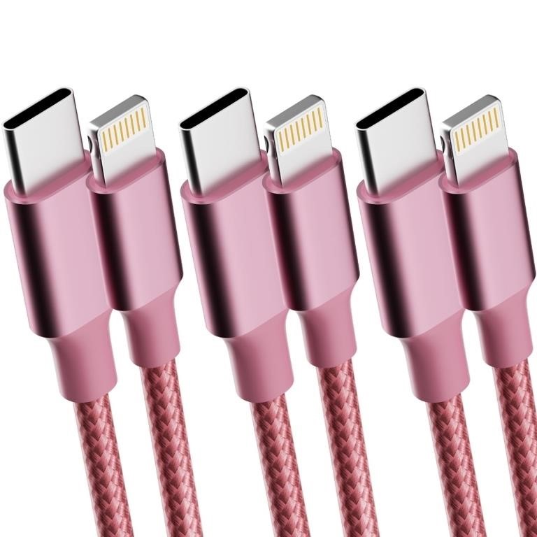 USB C to Lightning Cable [3Pack 3FT 6FT 10FT], MFi