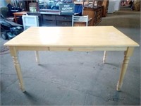 Rectangular Shape Dining Table with Drawer