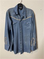 Vintage Sears Western Wear Chambray Shirt