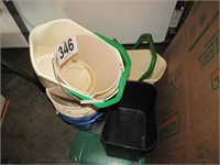 Assortment of Plastic Buckets