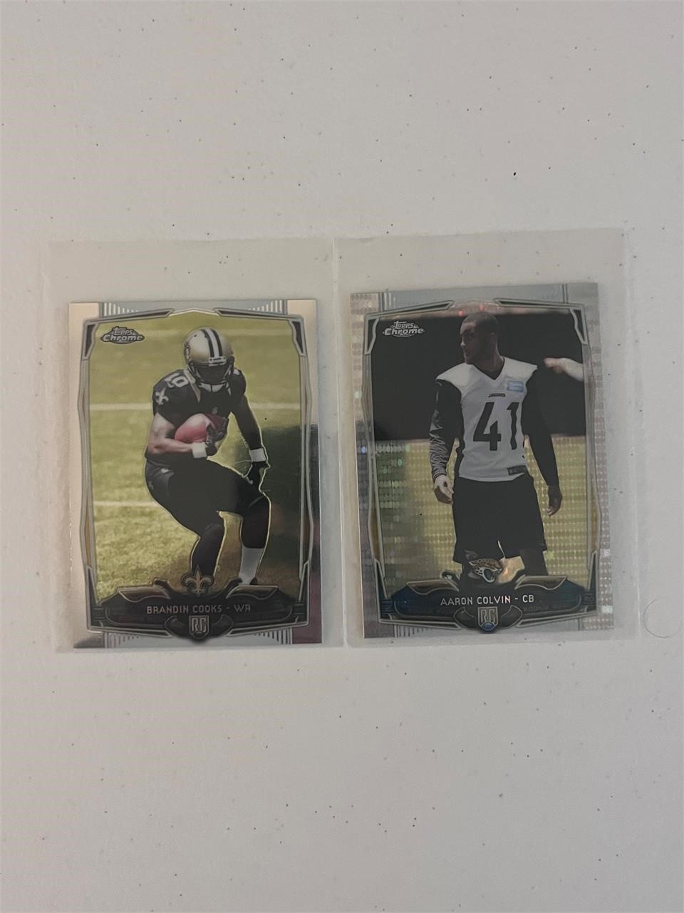 Aaron Colvin and Brandon Cooks Mini cards