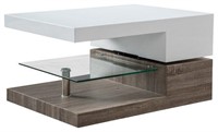 SWIVEL COFFEE TABLE (NOT ASSEMBLED)