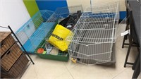 Three guinea pig enclosures will need cleaning