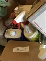 3 Boxes Cleaning Supplies and Lubricants