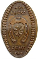 1906 Elongated Penny Lucky Cent