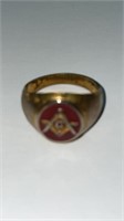 Masonic Freemasons Men’s Ring with Square and