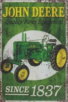 Metal John Deere Advertising Sign