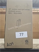 16” outdoor wall light
