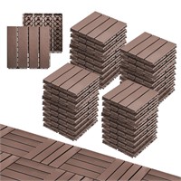 36pcs 12x12 Deck Tiles  All Weather  Coffee