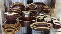 Very Lg. Group of Brown Dishware