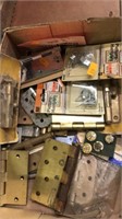 Lot of hinges etc.  garage items.