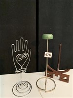 HAT STAND AND GLOVE HOLDER