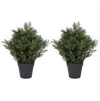 Artificial Trees 2 Pack 26 Inch Artificial Cedar T