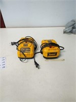 TWO. DEWALT  CHARGERS