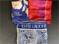 Three Estee Lauder Silk Scarfs Made in Italy