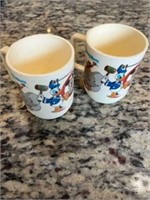 Vintage Mickey mouse cups