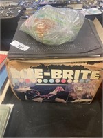 Vintage Lite Brite with layout sheets.