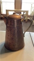 Vintage Copper and Brass Kettle/Pitcher Made in