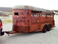 Bumper pull 16 ft stock trailer (NT)
