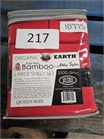 6pc queen bamboo sheet set