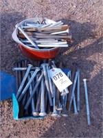 (2) Containers Full of Long Bolts, 7-10" Long