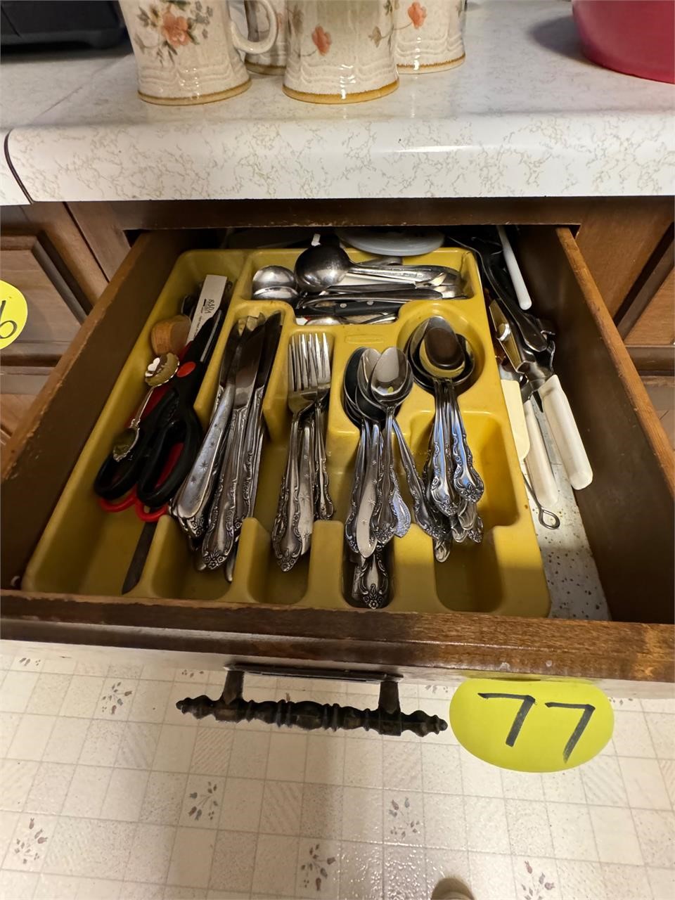 Drawer, full of silverware