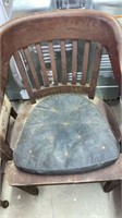 Vintage wooden office chair