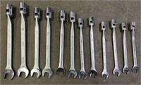 Set of SK SAE Combo Flex Head Wrenches~7/16 to 3/4