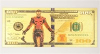 100 Usd Punisher 24k Gold Foil Bill