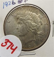 1926 Peace Silver dollar.