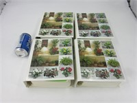 4 gros cartables env. 1000 planches de plantes