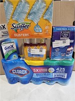 Swiffer Dusters, Clear Care, Clorox Wipes & Gas Ex