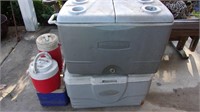 Assorted Igloo/Rubbermaid Coolers