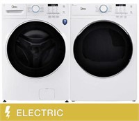Midea 2-piece White Laundry Suite With 5.2 Cu Ft.