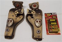 Pair of matching 1950's Hubley toy cap pistols