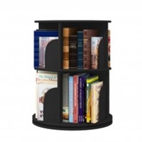 2 Tier 360° Rotating Stackable Shelves Bookshelf