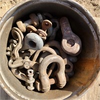 Bucket of Clevis Hooks