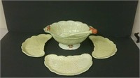 3 Pieces Carltonware & Fancy Serving Bowl