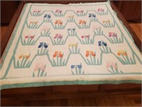 Mountain Mist Iris Quilt