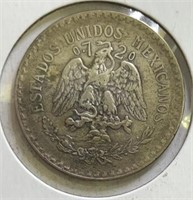 1924 Mexican Peso Silver